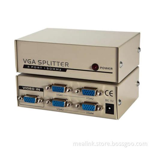 250MHz 1 to 4 VGA Splitter 4 Port VGA Splitter